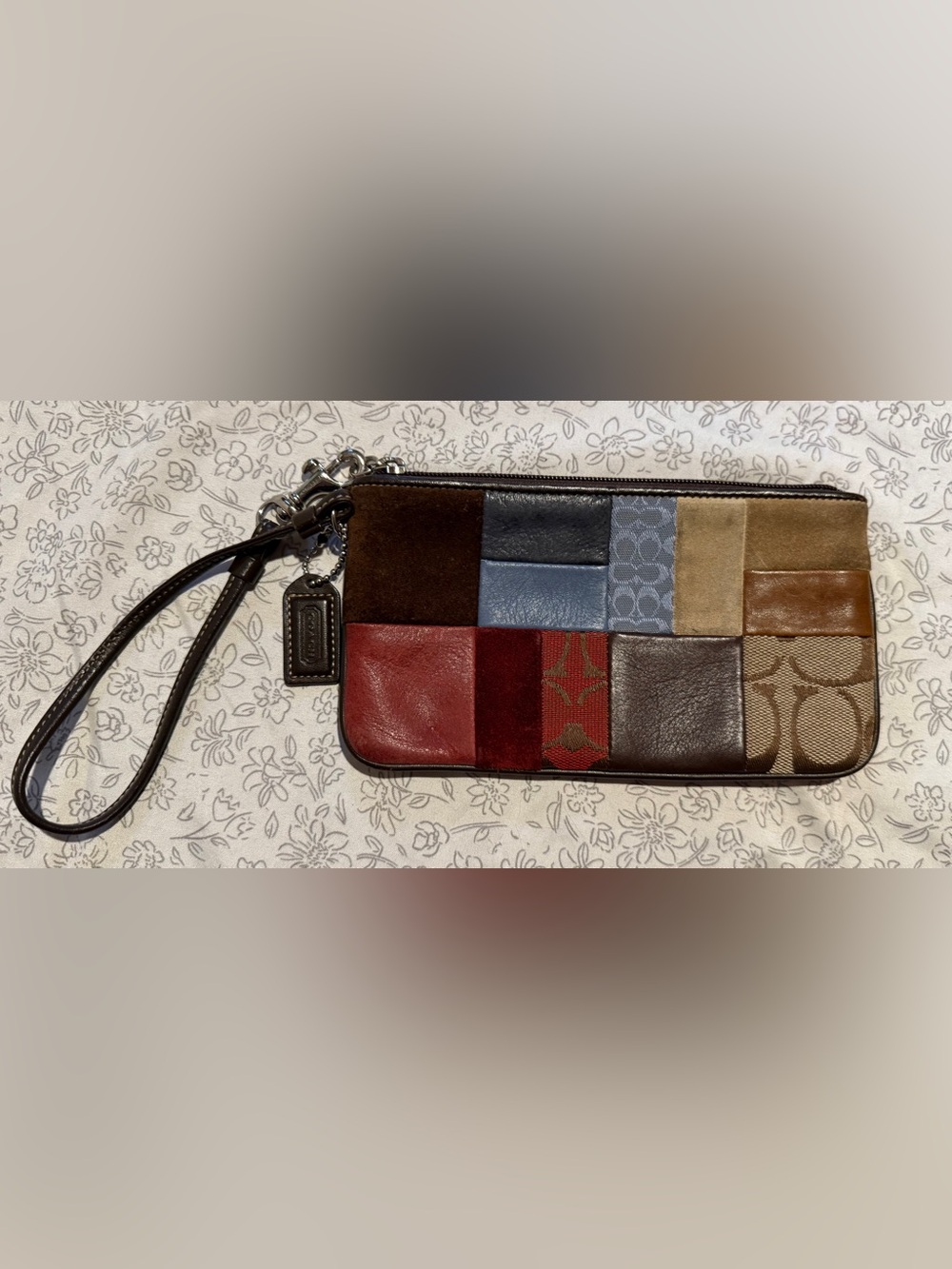 Coach | Vintage Patchwork Leather Wristlet Pouch - Multi-Color